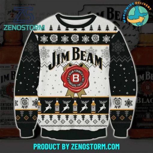 Jim Beam Black And White 2024 Ugly Sweater