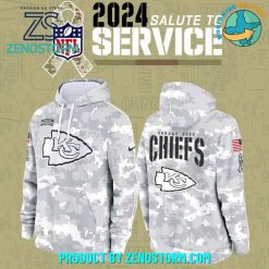 Kansas City Chiefs Arctic Camo 2024 Salute to Service Hoodie