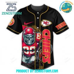 Kansas City Chiefs Happy Halloween Personalized Baseball Jersey