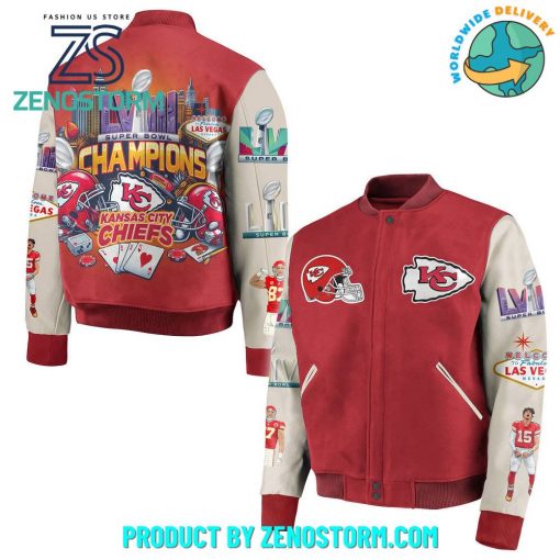 Kansas City Chiefs Super Bowl Champions 2024 Baseball Jacket