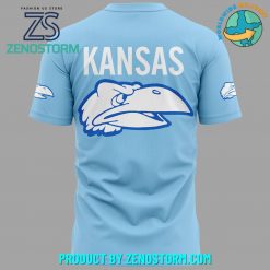 Kansas Jayhawks NCAA Football Shirt Sky Blue