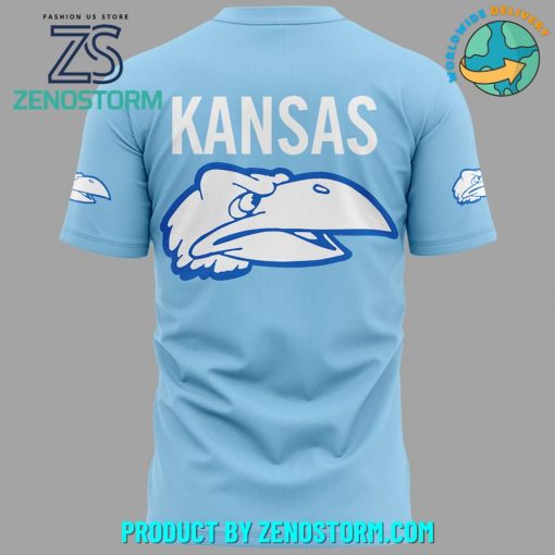 Kansas Jayhawks NCAA Football Shirt – Sky Blue