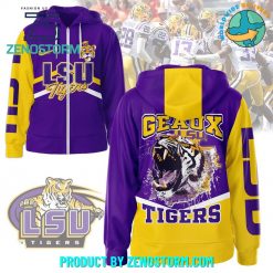 LSU Tigers Football NCAA Zip Hoodie