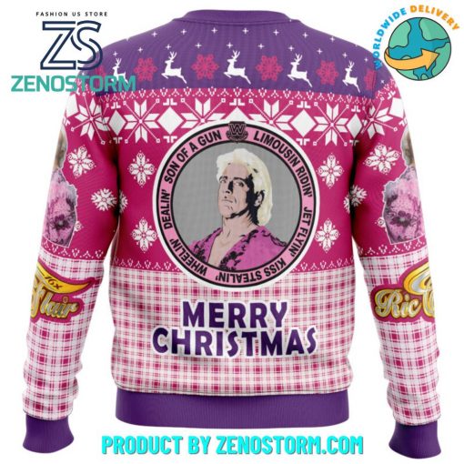 Legendary Ric Flair WWE Merry Chirstmas Ugly Sweater