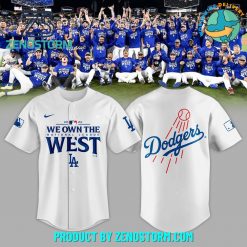 Los Angeles Dodgers 2024 NL West Champions Baseball Jersey