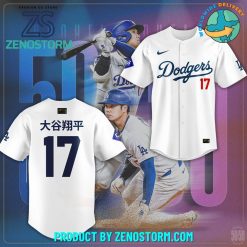 Los Angeles Dodgers The 50/50 Club Shohei Ohtani Baseball Jersey