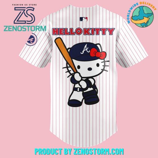 MLB Atlanta Braves x Hello Kitty Special Baseball Jersey