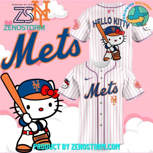 MLB New York Mets x Hello Kitty Special Baseball Jersey