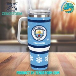 Manchester City EPL Bling Diamond Personalized Stanley Tumbler