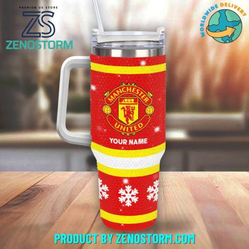 Manchester United EPL Bling Diamond Personalized Stanley Tumbler