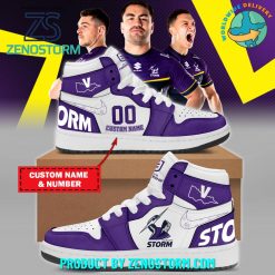 Melbourne Storm NRL Customized Air Jordan 1