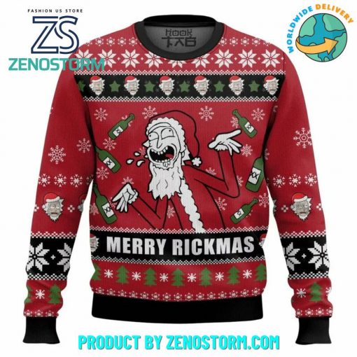 Merry Rickmas Rick And Morty TV Series Ugly Sweater