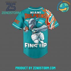 Miami Dolphins Football Custom Name Baseball Jersey