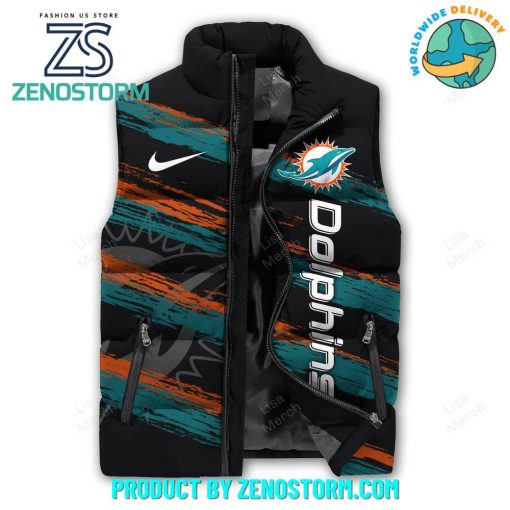 Miami Dolphins NFL 2024 Sleeveless Puffer Down Vest