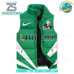 Miami Hurricanes 2024 Football Sleeveless Puffer Down Vest