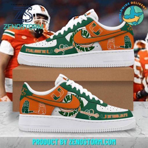 Miami Hurricanes 2024 NCAA Football Air Force 1