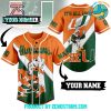 Auburn Tigers Football Custom Name Baseball Jersey