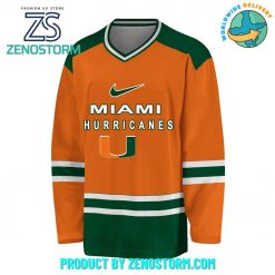 Miami Hurricanes NCAA Football 2024 Hockey Jersey