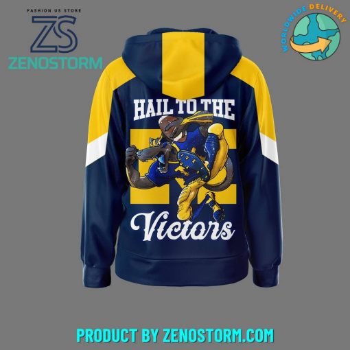 Michigan Wolverine Hail To The Victors Zip Hoodie – Blue