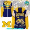 Michigan Wolverine Hail To The Victors Zip Hoodie – Blue