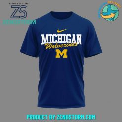 Michigan Wolverines Hail To The Victors Shirt Blue