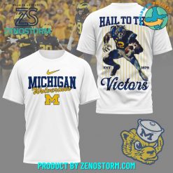 Michigan Wolverines Hail To The Victors Shirt White