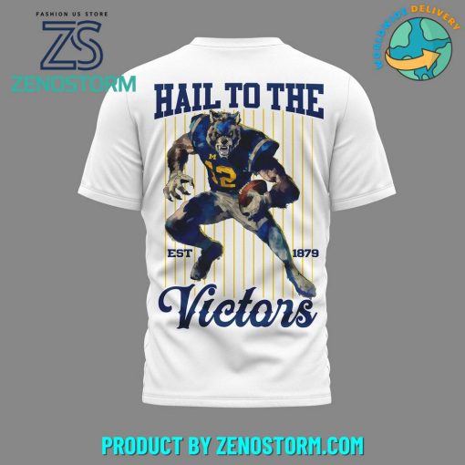 Michigan Wolverines Hail To The Victors Shirt – White