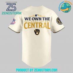 Milwaukee Brewers BackToBack Nl Central Champs 2024 Baseball Jersey