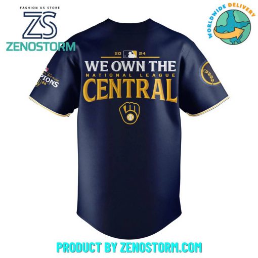 Milwaukee Brewers Fanatics Navy 2024 Baseball Jersey