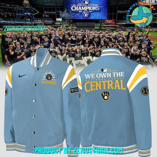 Milwaukee Brewers NL Central Champions Baseball Jacket