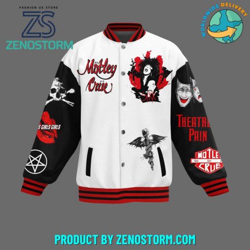 Motley Crue Heavy Mental Band Baseball Jacket