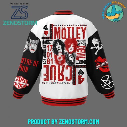 Motley Crue Heavy Mental Band Baseball Jacket