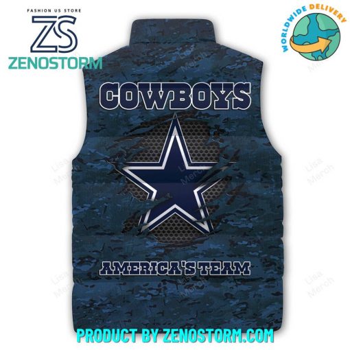 NFL Dallas Cowboys 2024 Sleeveless Puffer Down Vest