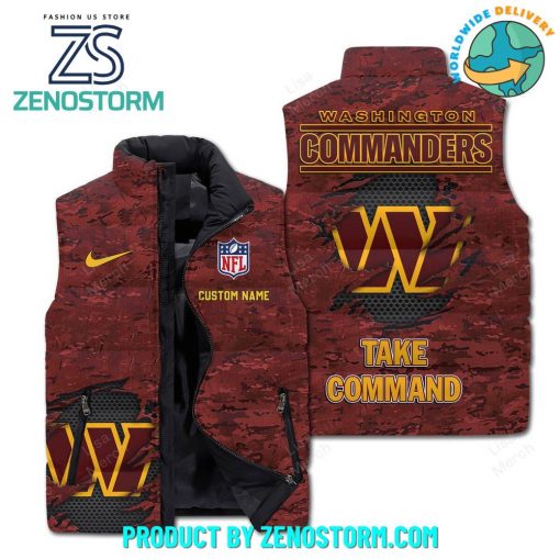 NFL Washington Commanders 2024 Sleeveless Puffer Down Vest