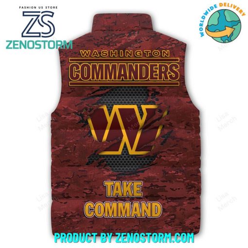 NFL Washington Commanders 2024 Sleeveless Puffer Down Vest