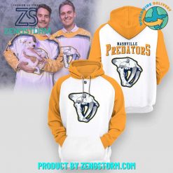 Nashville Predators NHL Orange White Hoodie