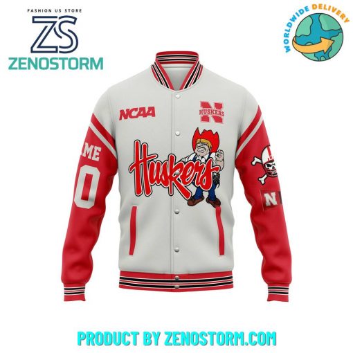 Nebraska Cornhuskers Football Customized Baseball Jacket