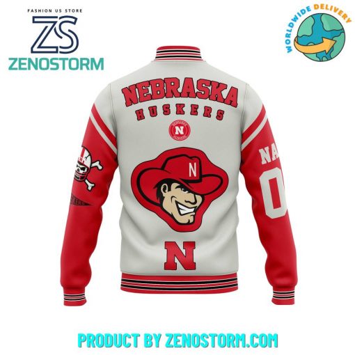 Nebraska Cornhuskers Football Customized Baseball Jacket