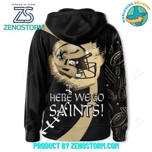 New Orleans Saints NFL Here We Go Zip Hoodie