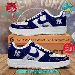 New York Yankees MLB Custom Name Air Force 1