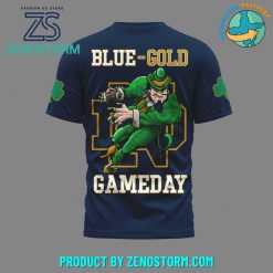 Notre Dame Fighting Irish Blue Gold Game Day Shirt Blue