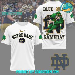 Notre Dame Fighting Irish Blue Gold Game Day Shirt White