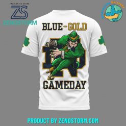 Notre Dame Fighting Irish Blue Gold Game Day Shirt White