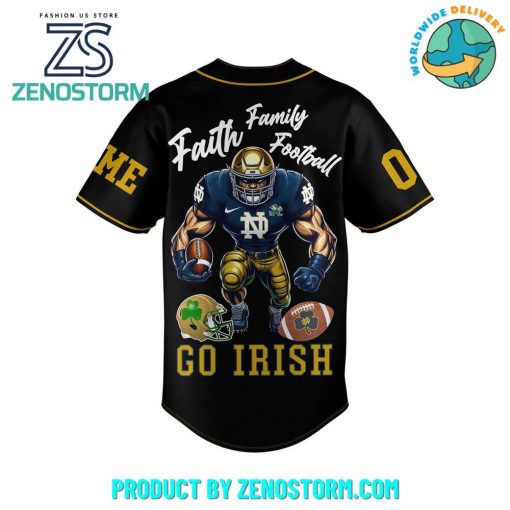 Notre Dame Fighting Irish Football Customized Baseball Jersey