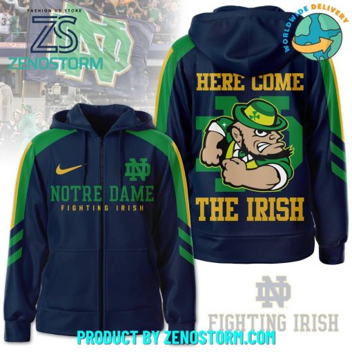 Notre Dame Fighting Irish Football Zip Hoodie