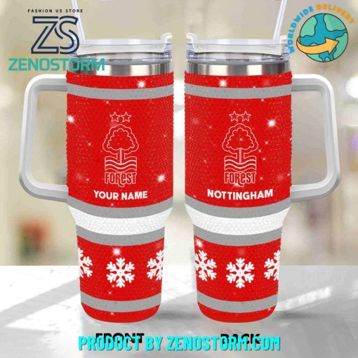 Nottingham Forest EPL Bling Diamond Personalized Stanley Tumbler