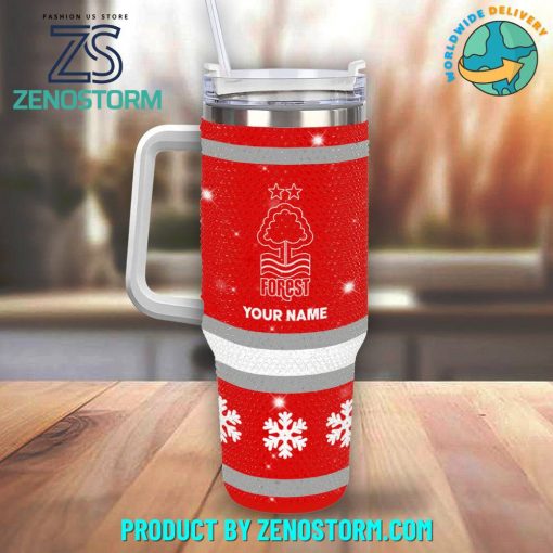 Nottingham Forest EPL Bling Diamond Personalized Stanley Tumbler