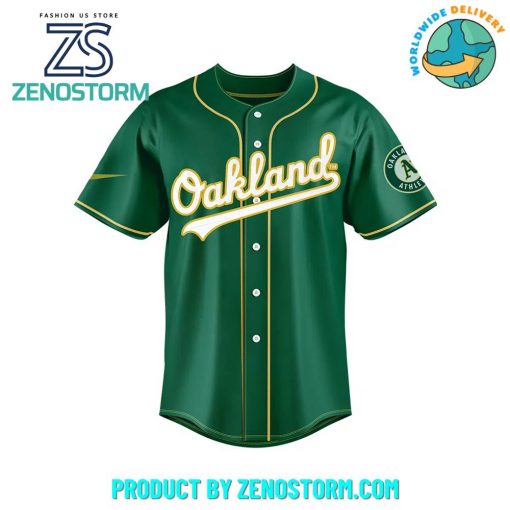 Oakland Athletics MLB Thank You Oakland Baseball Jersey