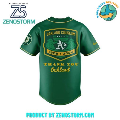 Oakland Athletics MLB Thank You Oakland Baseball Jersey