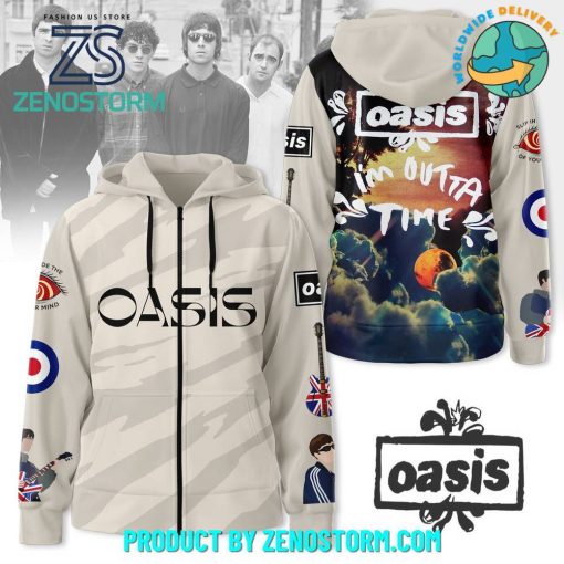 Oasis Band I’m Outta Time Zip Hoodie